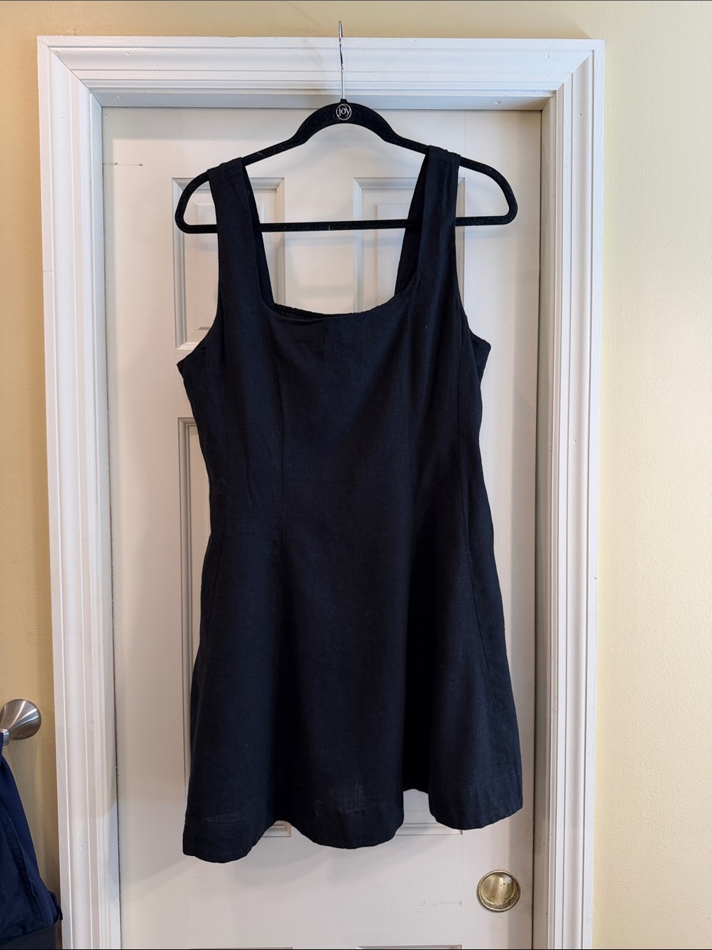 Rachel Zoe Black Mini Dress with Square Neck